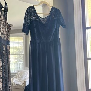 Special occasion dress . Navy . Never worn